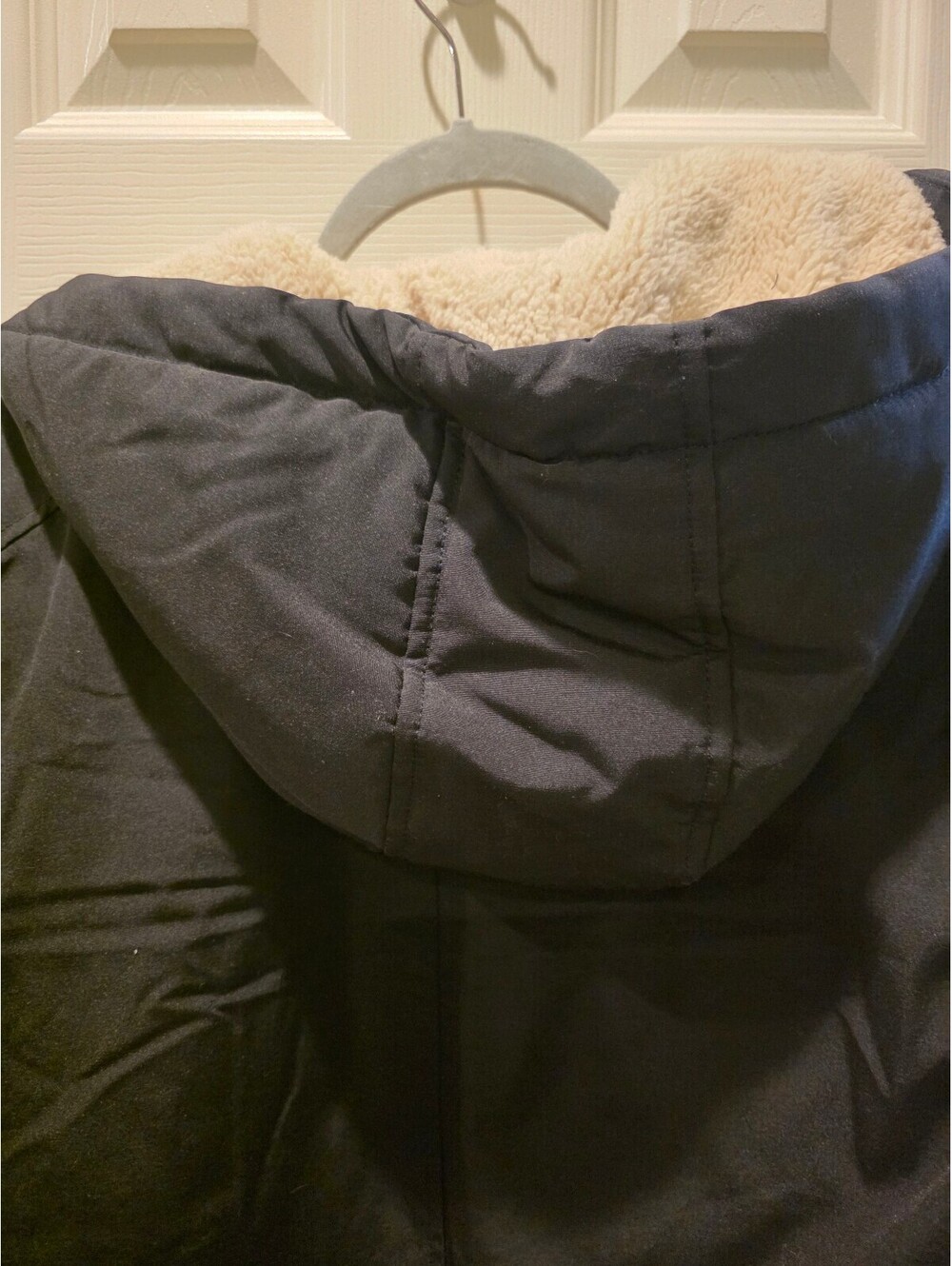 EUC Lucky Brand Men's Black Hooded Parka Jacket Medium - Picture 6 of 6